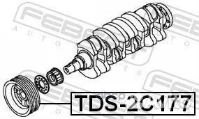 Шкив коленвала TDS-2C177 TDS-2C177 Febest