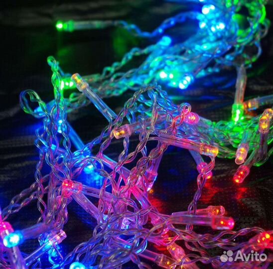 Гирлянда занавес штора новогодняя