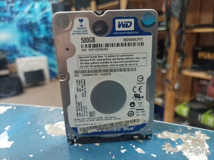Жесткий диск Wd Blue 500Gb 2.5