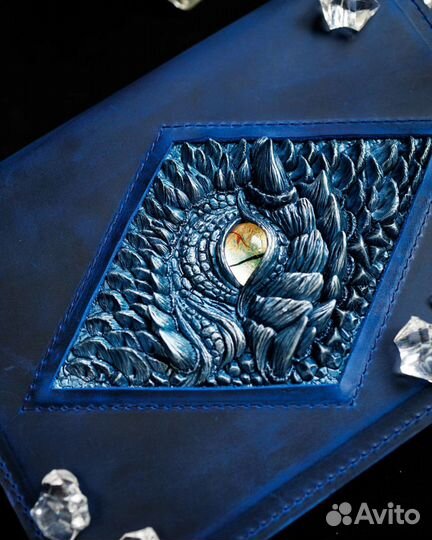 Органайзер из кожи А5. Дракон Маласса