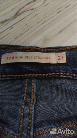 Джинсы женские levis 724 -27р