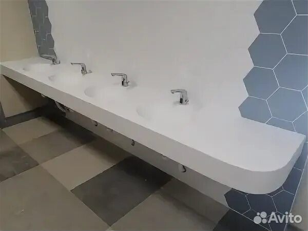 Столешницы - раковины для Торговых центров