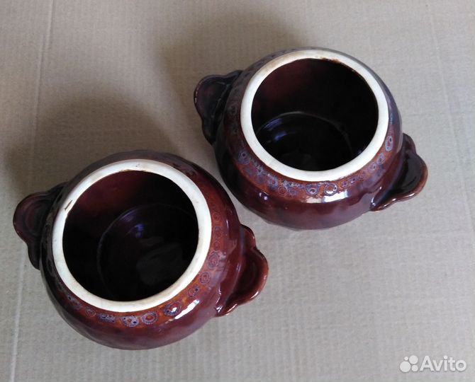 Керамические горшки для запекания 2шт