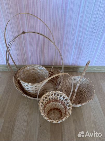 Большие/средние/маленькие плетённые Корзины