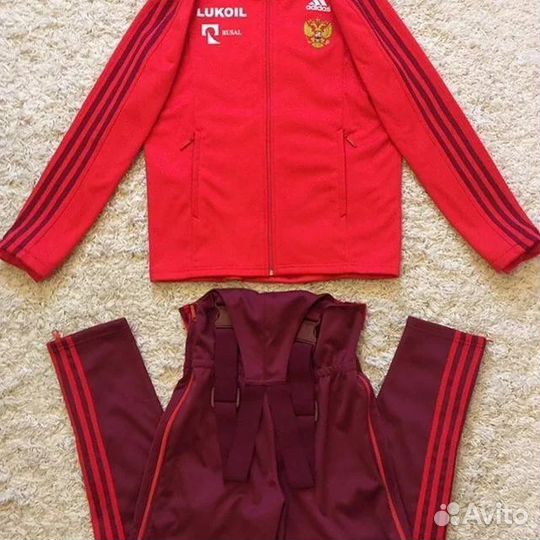 Разминочный костюм для беговых лыж Adidas красно-б
