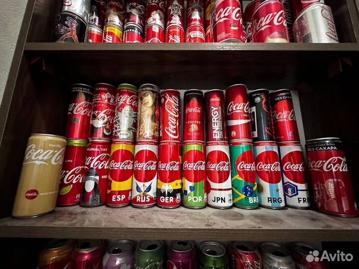 Большая и редкая коллекция банок Coca Cola
