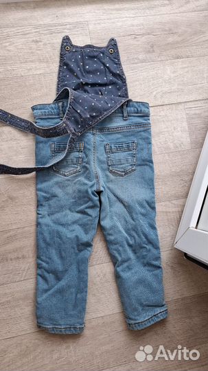 Джинсовый комбинезон для девочки 92 98