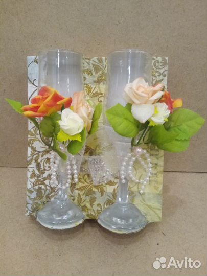 Свадебные фужеры бокалы
