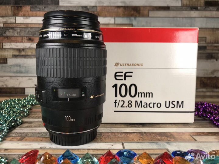 Объектив Canon EF 100mm f/2.8 Macro USM (A489)