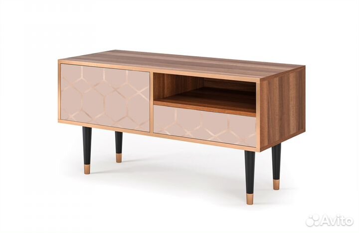 Тв-тумба T3 - Орех - Rose Honeycomb