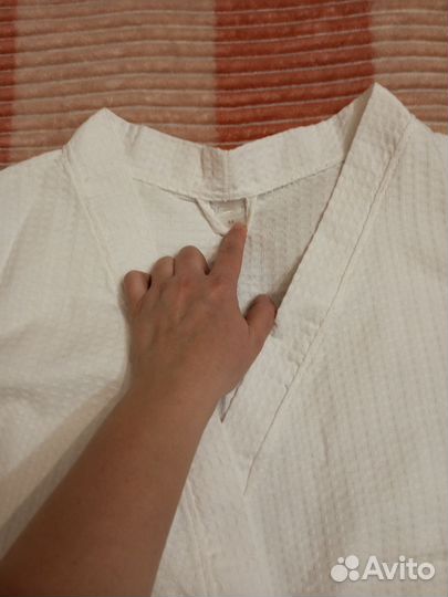 Халат женский вафельный белый 54