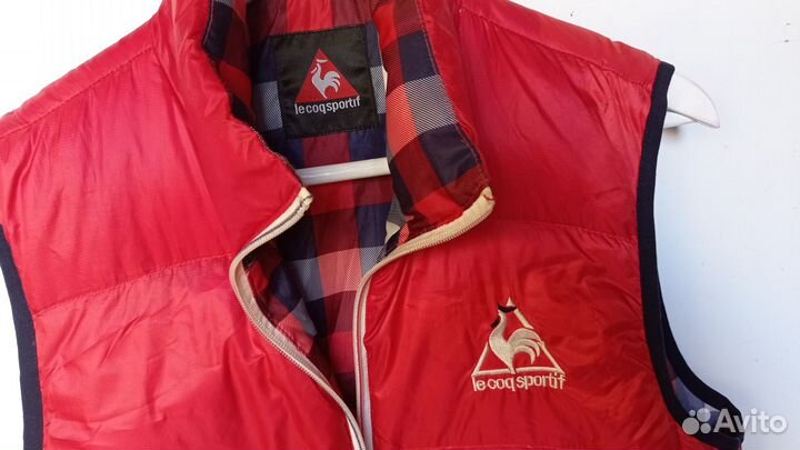 Жилетка мужская утепленная Le Coq Sportif красная