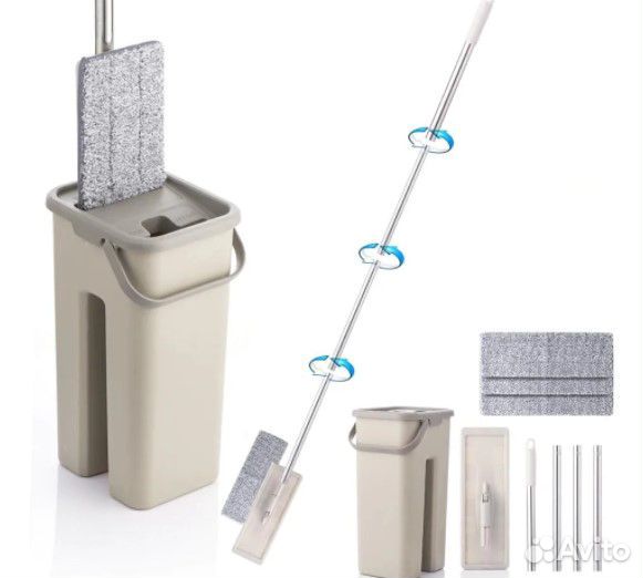 Чудо-швабра с автоматическим отжимом и полосканием