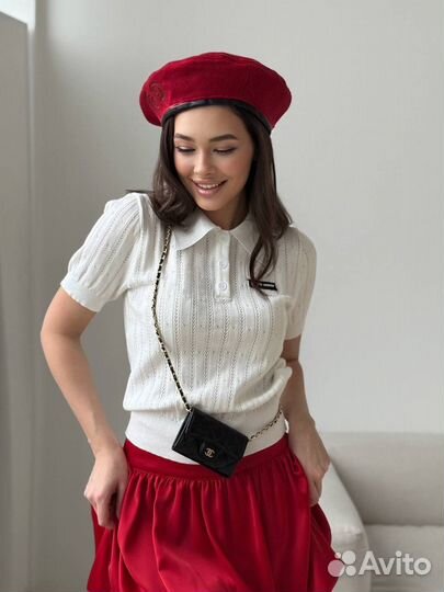 Поло женское трикотажное Miu Miu