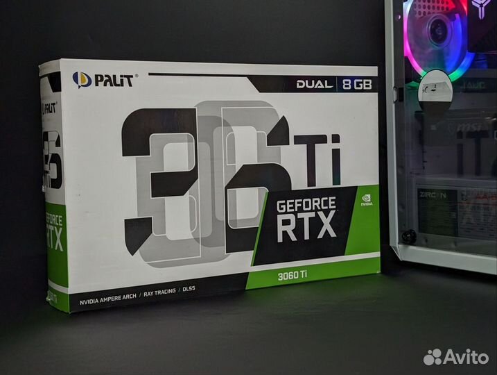 Игровой пк Ryzen 5500 / RTX 3060Ti /16gb/512 SSD