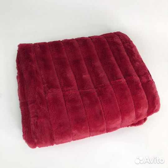 Плед норка кролик плюшевый мягкий теплый