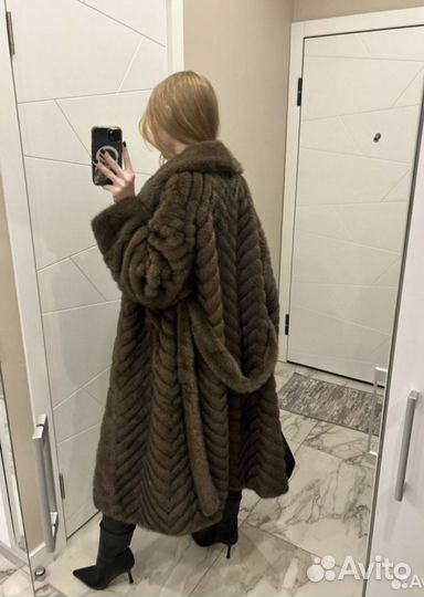 Шуба из эко меха