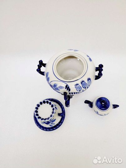 Самовар сувенирный Гжель (#952)