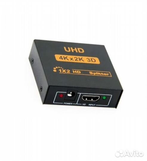 Разветвитель hdmi сигнала из 1 в 2, 4К разрешение