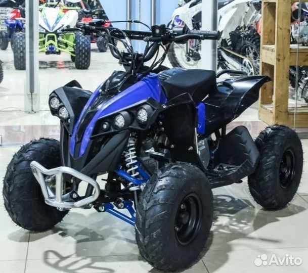 Квадроцикл Motax ATV CAT 110 E-start черно-синий