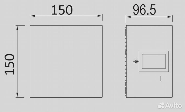 Архитектурный светильник четырехлучевой W1863-B1 G