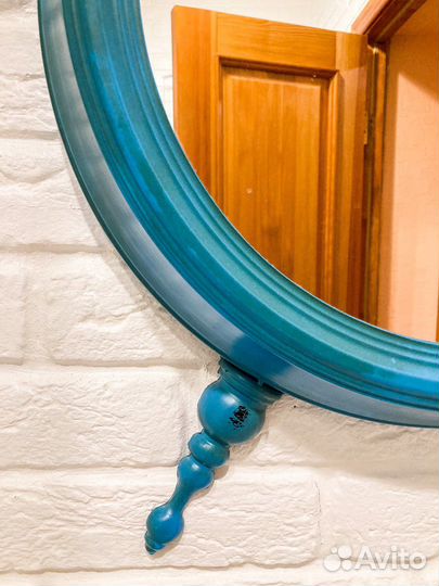 Интерьерное зеркало, зеркало в металлической раме