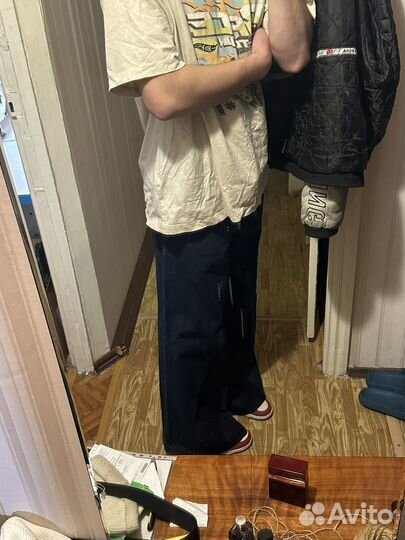 Очень широкие кастом реп джинсы