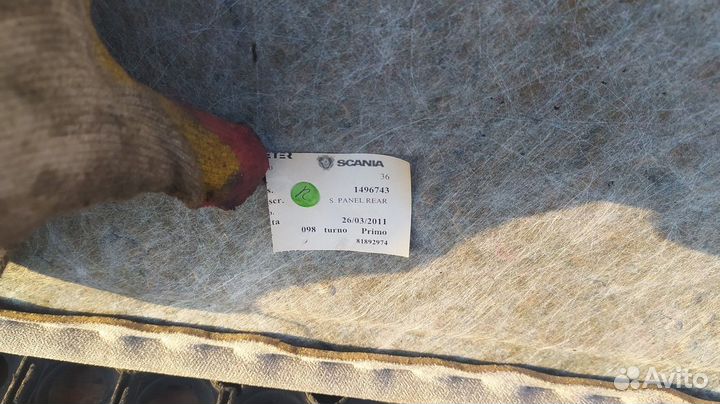 Обшивка потолка салона Scania 5-series
