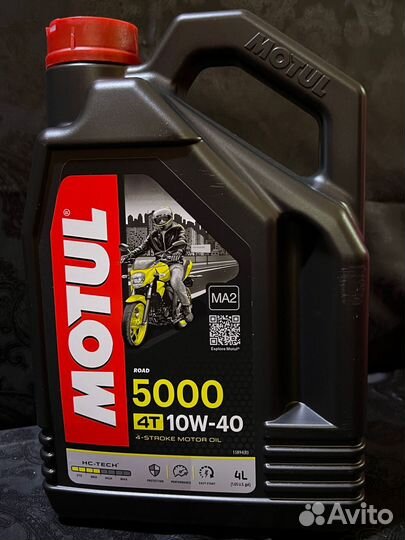 Моторное масло motul 5000 4T 10W-40 RU 4л