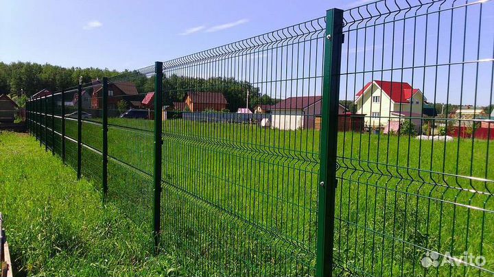 Заборы 3D сетка монтаж