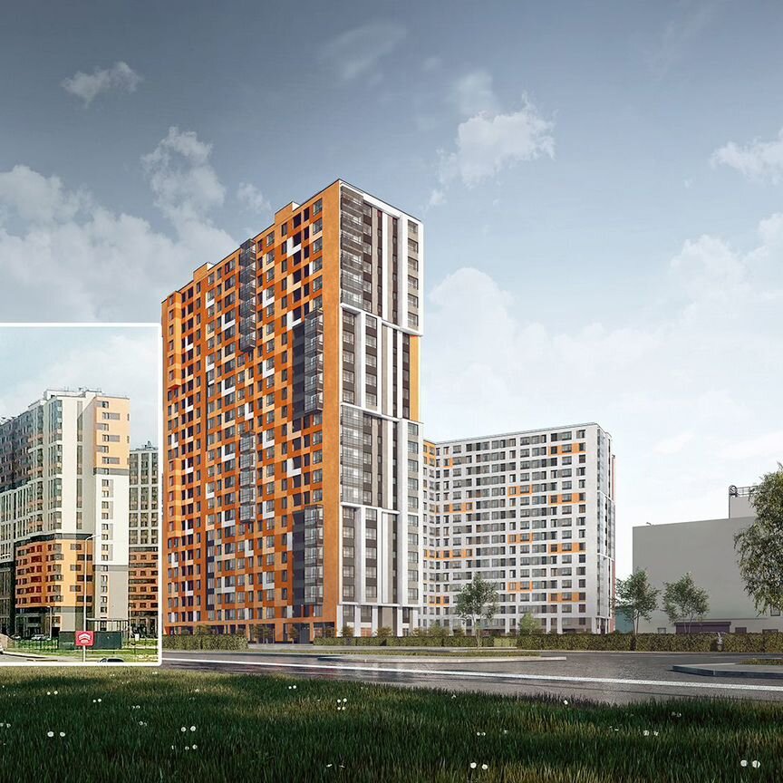 1-к. квартира, 42,8 м², 12/23 эт.