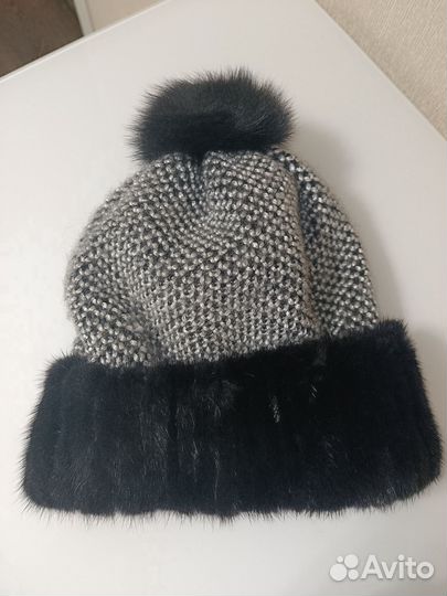 Шапка норковая и кролик