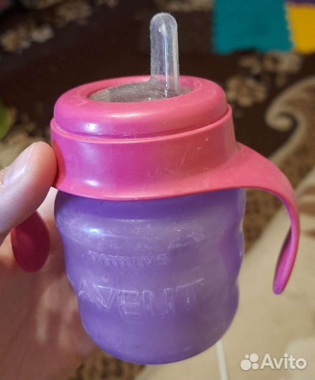 Бутылочки, поильники, кружка, ложка. Пакетом