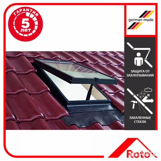 Люк кровельный R27 045/055 с окладом EDZ, дерево r