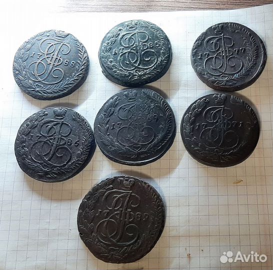 7 кладовых пятаков Екатерины 2