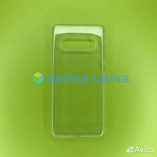 Чехол силикон для Samsung S10+ прозрачный