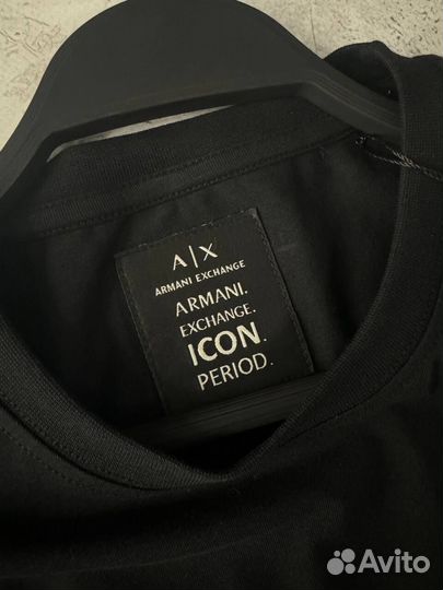 Футболка Armani Exchange черная люкс