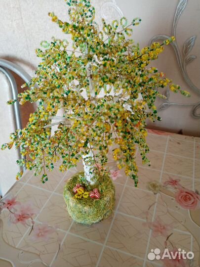 Деревья из бисера