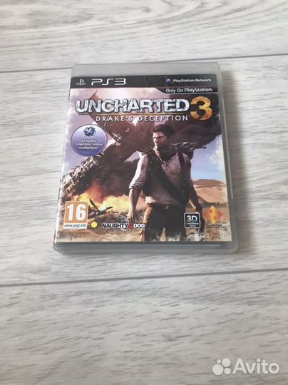 Диск на ps3 Uncharted 3 Иллюзии Дрейка