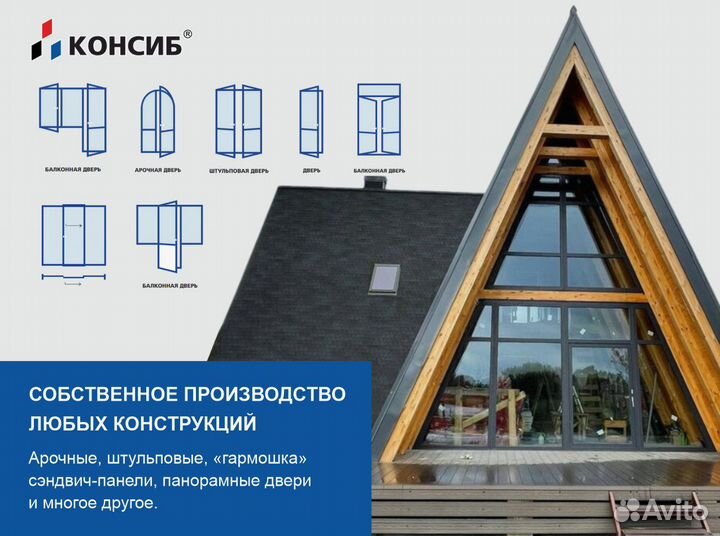 Алюминиевые развижные двери под заказ