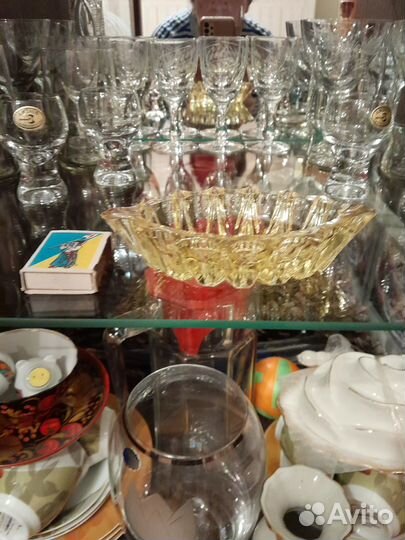 Пепельница из цветного стекла СССР