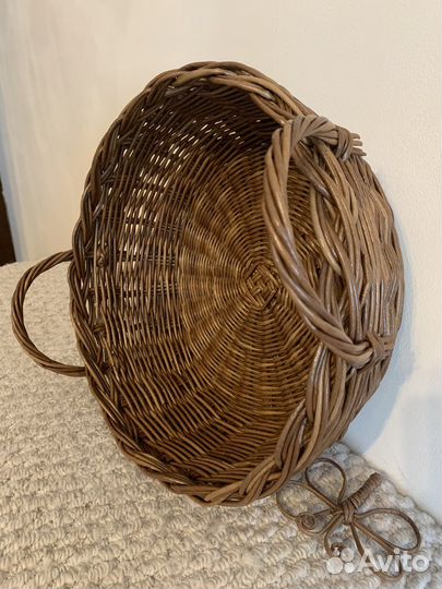 Корзина плетеная из эколозы