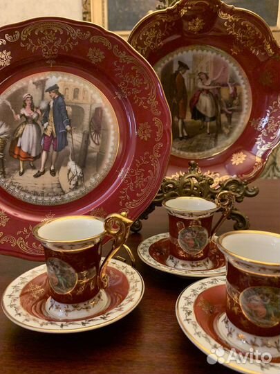 Декоративная тарелка, блюдо сухарница Бавария