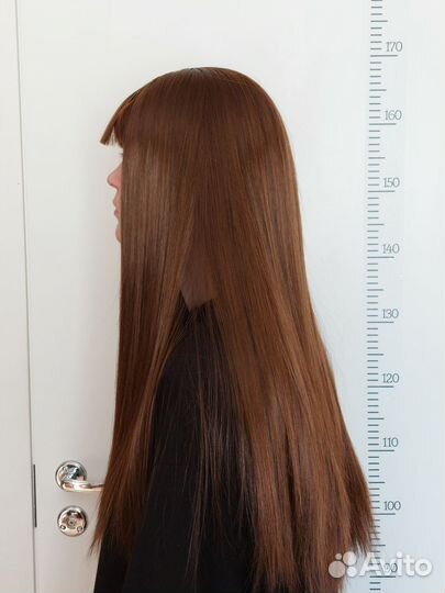 Парик длинный коричневый