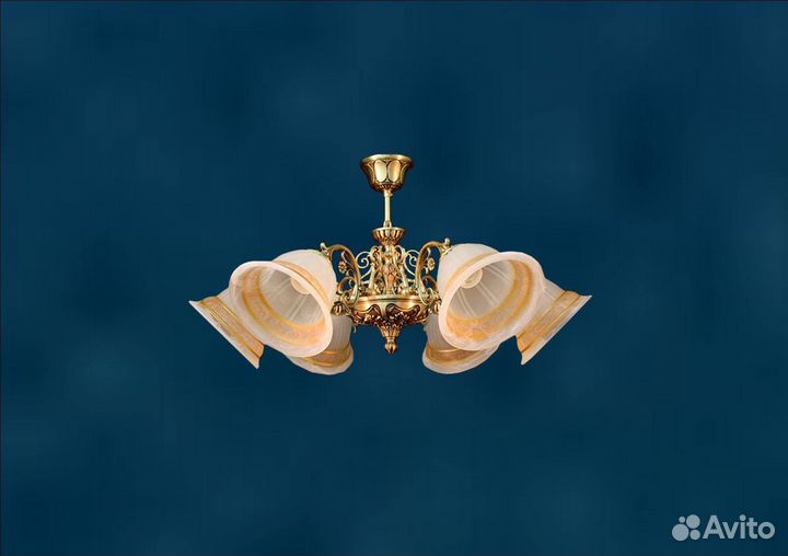 Винтажная подвесная люстра Стефания