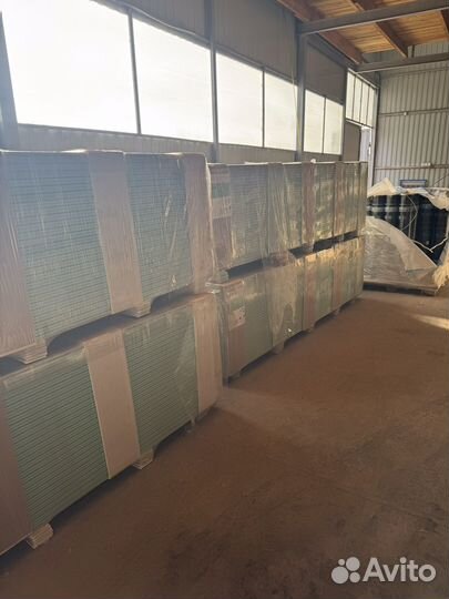 Гипсокартон влагостойкий 9.5 и 12.5