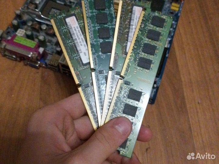 Оперативная память ddr2 4gb (по 1 gb) для пк