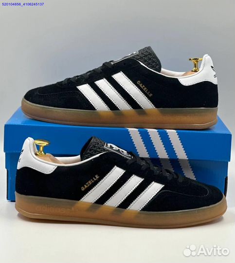 Кроссовки Adidas Gazelle Black (Арт.16796)