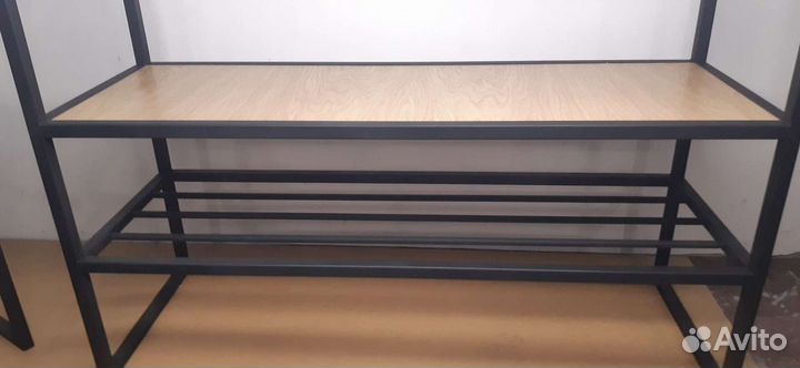 Вешалка рейл напольная в прихожую лофт