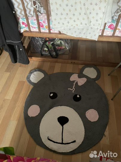 Детский коврик вязаный